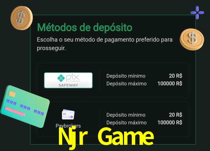 O cassino Njr Game oferece uma grande variedade de métodos de pagamento